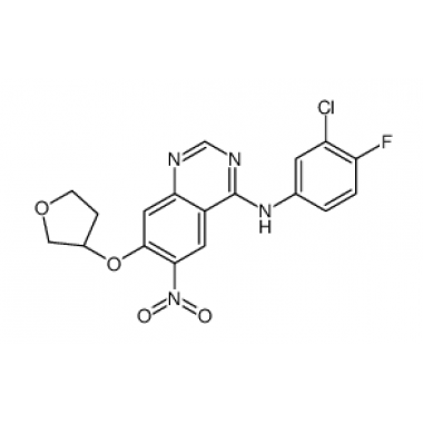 (S)-N-(3-chloro-4-fluorophenyl)-6-nitro-7-((tetrahydrofuran-3-yl)oxy)quinazolin-4-amine
