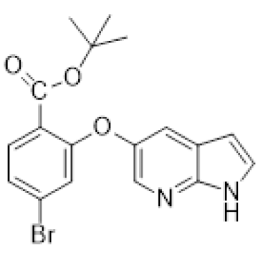 tert-butyl 2-((1H-pyrrolo[2,3-b]pyridin-5-yl)oxy)-4-bromobenzoate