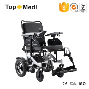 200kgs loading capacity electric folding wheelchair for disabled people