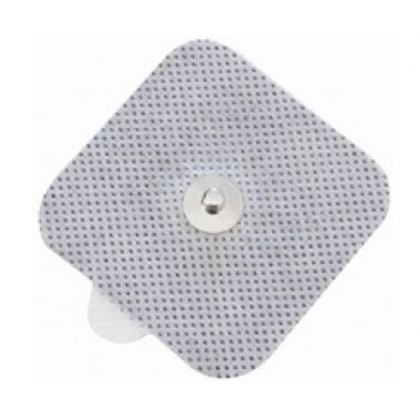 Disposable non-woven square button-type electrode