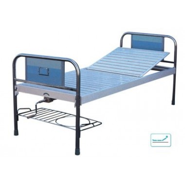 Stainless steel bedside single-shaking bed with steel lathing surface