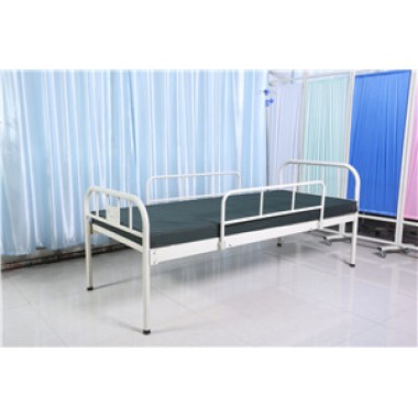 Flat hospital bed