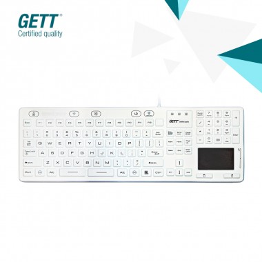 CLEANTYPE KSI-U10080 Silicon Trackpad keyboard with number pad and touch pad