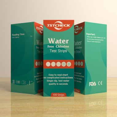 High quality water test kits free chlorine water test strip, rapid test kits for free chlorine
