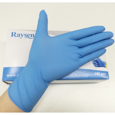 Medical disposable nitrile exam gloves