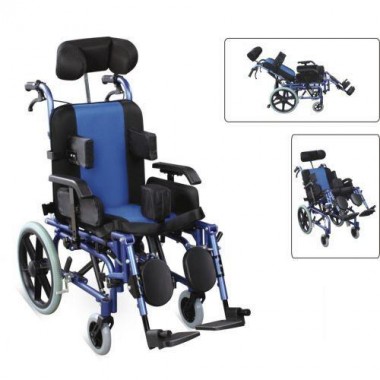 Rehabi Aluminum chair frame high back reclining wheelchairs for cerebral palsy children/ cp chair/cerebral palsy wheelchair