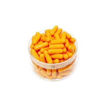 Gelatin Capsules Orange Color Size 0 Pill Empty Capsules Separated and Full Avaliable FDA Certifated