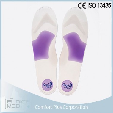Silicone insoles with toe support