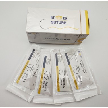 Types plain thread gut sutures materials buy in china with high quality of ISO