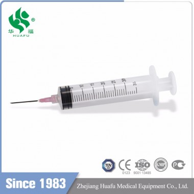 HUAFU 30-35ml medical disposable syringe with 3 part with needle Luer lock with CE and ISO by factory for cheap price