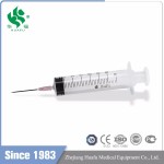 HUAFU 30ml medical safety disposable syringe with 3 part with needle Luer lock with CE and ISO by factory with cheap price