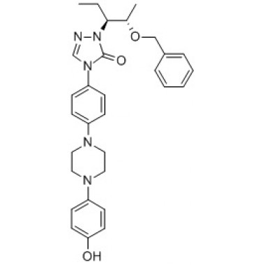 2-[(1S,2S)-1-ethyl-2-bezyloxypropyl]-2,4-dihydro-4-[4-[4-(4-hydroxyphenyl)-1-piperazinyl]phenyl]- 3H-1,2,4-Triazol-3-one