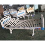 Single Shake Manual hospital bed with strip type bed surface