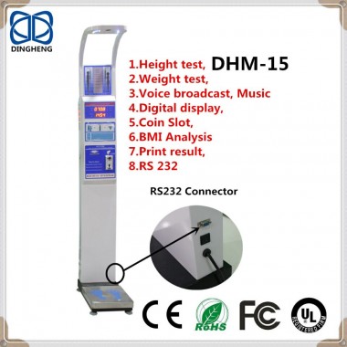 Coin Operated Height and Weight Scale Dhm-15