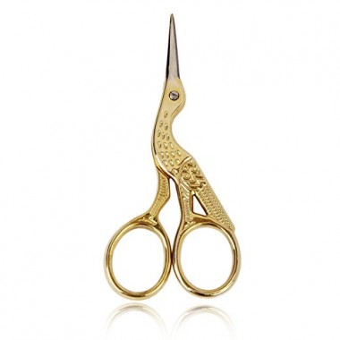 Eyelash and Eyebrow Trimmer Cutter Scissors in Peacock
