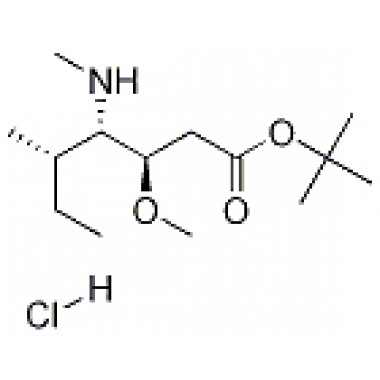 2-Methyl-2-propanyl (3R,4S,5S)-3-methoxy-5-methyl-4-(methylamino) heptanoate hydrochloride (1:1)