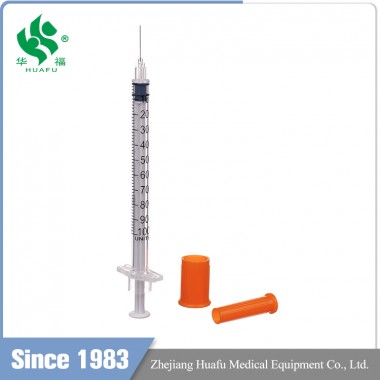 HUAFU 0.5,1ml 100U disposable insulin syringe with best price by manufacturer directly
