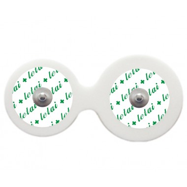 Double-round disposable adult sticky ECG electrodes