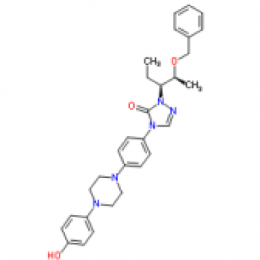 2-[(1S,2S)-1-Ethyl-2-benzyloxypropyl]-2,4-dihydro-4-[4-[4-(4-hydroxyphenyl)-1-piperazinyl]phenyl]-3H-1,2,4-triazol-3-one [184177-83-1]
