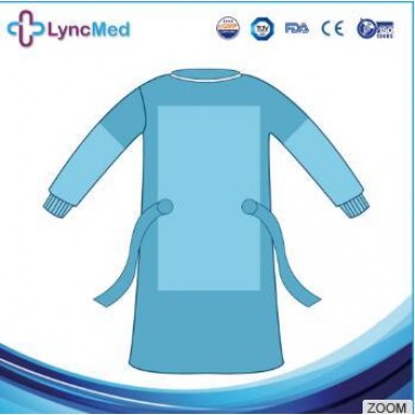 High quality medical disposable SMS reinforced sterile surgical gown