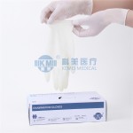 Comfortable non-sterilized rubber examination gloves with powder