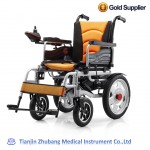High Quanlity Folding Used Motorized Lithium Bttery Electric Wheelchair with Motor 12A 24V