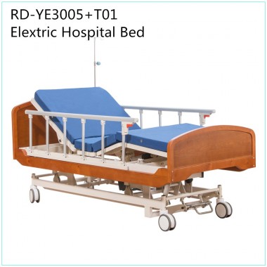 Wooden Homecare Bed Electric Hospital Nursing Home Bed