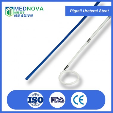 Single use medical surgical pigtail ureteral stent
