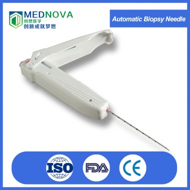 Automatic biopsy needle gun for soft tissue