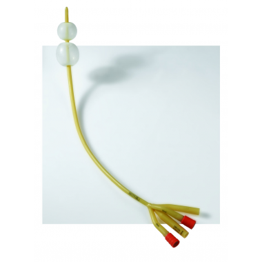 Four-chamber double balloon catheter A latex
