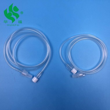 HUAFU medical single-use IV Fluid extension tube with luer lock, cheap price and good quality
