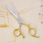 6.5inch Professional Shears Dog Pet Grooming Scissor Yellow Handle Animal Haircut Supplier Instruments Straight Thinning Scissor