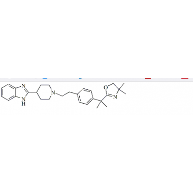 2-(1-(4-(2-(4,4-dimethyl-4,5-dihydrooxazol-2-yl)propan-2-yl)phenethyl)piperidin-4-yl)-1H-benzo[d]imidazole