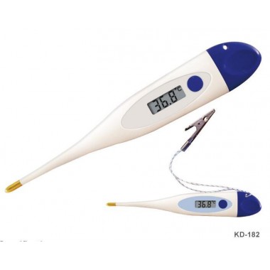 Veterinary Digital Thermometer Kd-182 C/F Switchable Waterproof Memory Supply OEM/ODM