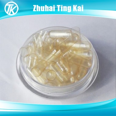 size 0 Clear empty vegetable capsule shell