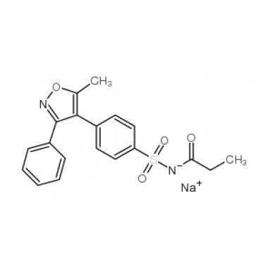 N-{[4-(5-methyl-3-phenyl-4-isoxazolyl)phenyl]sulfonyl} propanamide, sodium salt