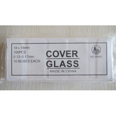 Disposable microscope cover glass