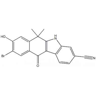 9-Bromo-8-hydroxy-6,6-dimethyl-11-oxo-6,11-dihydro-5H-benzo[b]carbazole-3-carbonitrile