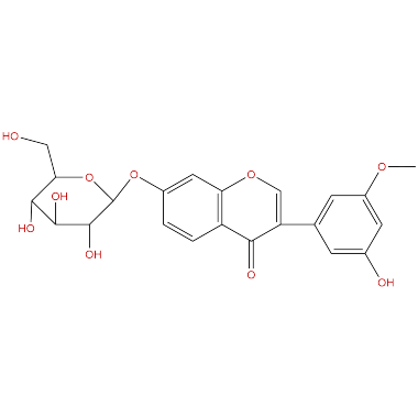 3'-Methoxy-5'-hydroxy isoflavone-7-O-beta-D-glucoside