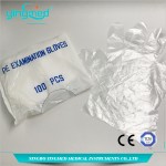 Medical disposable PE glove plastic glove with CE&ISO approved
