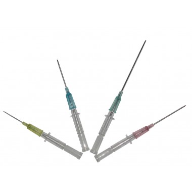 Penholder type indwelling needle