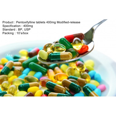 Pentoxifylline tablets 400mg Modified-release