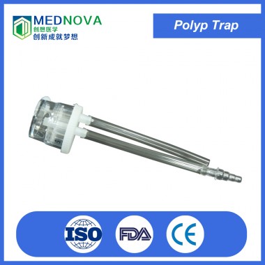 Surgical products endoscope polyp trap with visible chambers
