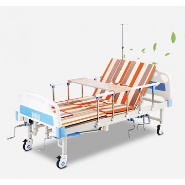 Multi-Height Manual-Adjusted Hospital Bed
