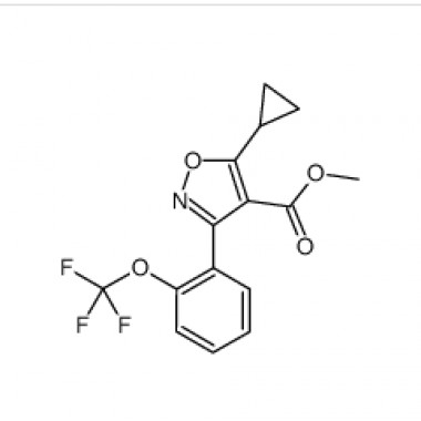 5-cyclopropyl-3-(2-trifluoromethoxyphenyl)isoxazole-4-carboxylic acid methyl ester