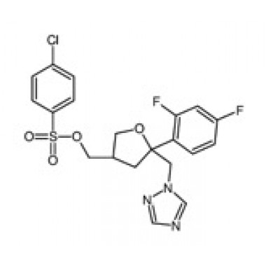 (5R-cis)- p-Chlorobenzenesulfonic acid 5-(2,4-difluoro- phenyl)-5-[1,2,4]triazol-1-ylmethyl-tetrahydro-furan-3-ylmethyl ester