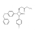 (3R,4S)-1-(4-fluorophenyl)-2-oxo-4-[4- (phenylmethoxy)phenyl]- 3-azetidinepropanoic acid, methyl ester