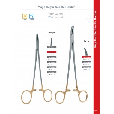 Mayo Hegar Needle Holder T/C