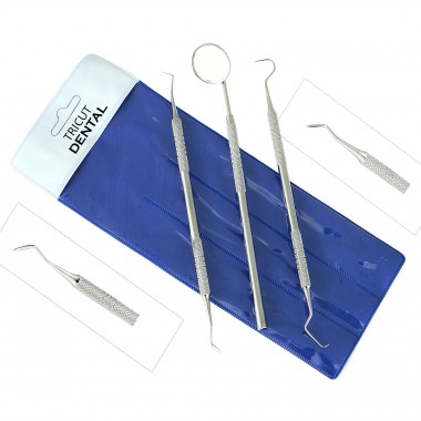 Dental Mirror and Scalers Set, Double Headed Tartar Remover, Scraper and Mirror