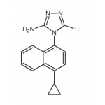 3-amino-4-(4-cyclopropylnaphthalen-1-yl)-4h-1,2,4-triazole-5-thiol
